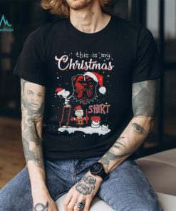 Snoopy And Charlie Brown NFL Cleveland Browns This Is My Christmas Shirt