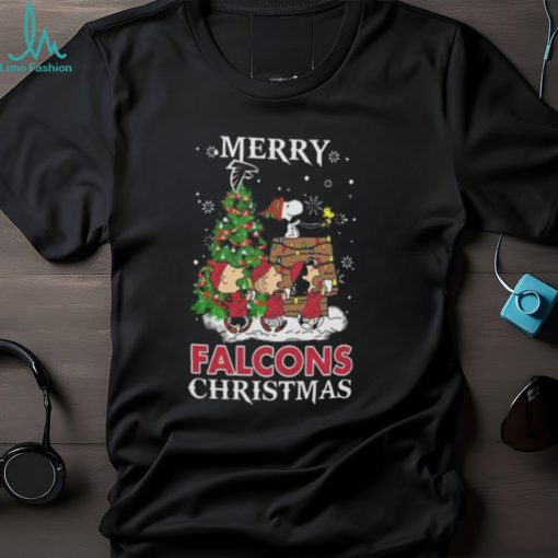 Snoopy And Friends Merry Atlanta Falcons Christmas Shirt