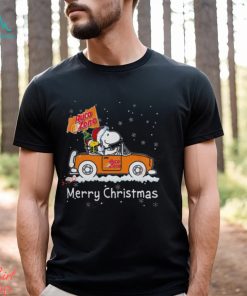 Snoopy And Woodstock Driving Car Auto Zone Christmas 2023 Shirt