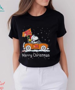 Snoopy And Woodstock Driving Car Auto Zone Christmas 2023 Shirt