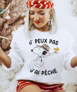 Snoopy And Woodstock J, Peux Pas J’ai Pêche Shirt