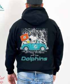 Snoopy And Woodstock Just A Girl Who Lover Christmas And Love Miami Dolphins ShirtSnoopy And Woodstock Just A Girl Who Lover Christmas And Love Miami Dolphins Shirt