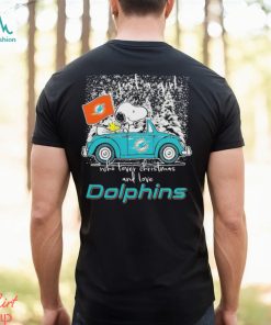 Snoopy And Woodstock Just A Girl Who Lover Christmas And Love Miami Dolphins ShirtSnoopy And Woodstock Just A Girl Who Lover Christmas And Love Miami Dolphins Shirt