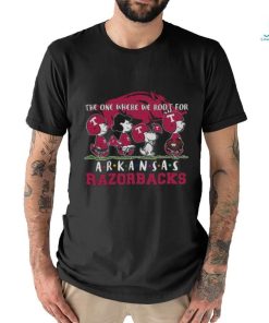 Snoopy And Woodstock Peanuts The One Where We Root For Arkansas Razorbacks Shirt