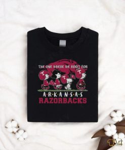 Snoopy And Woodstock Peanuts The One Where We Root For Arkansas Razorbacks Shirt