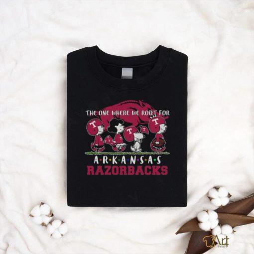 Snoopy And Woodstock Peanuts The One Where We Root For Arkansas Razorbacks Shirt