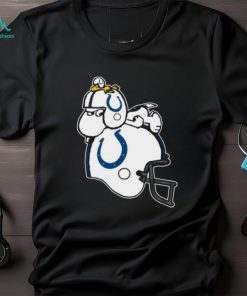 Snoopy And Woodstock Resting On Indianapolis Colts Helmet Shirt