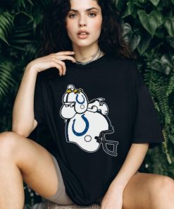 Snoopy And Woodstock Resting On Indianapolis Colts Helmet Shirt