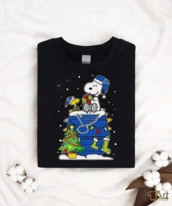 Snoopy And Woodstock St. Louis Blues Christmas Tree shirt