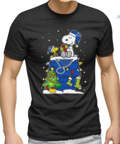 Snoopy And Woodstock St. Louis Blues Christmas Tree shirt