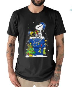 Snoopy And Woodstock St. Louis Blues Christmas Tree shirt