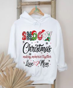 Snoopy Christmas Making Memories Together Love Mom T Shirt