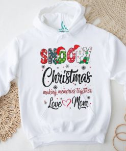 Snoopy Christmas Making Memories Together Love Mom T Shirt