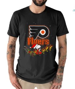 Snoopy Christmas Philadelphia Flyers T Shirt