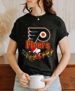 Snoopy Christmas Philadelphia Flyers T Shirt