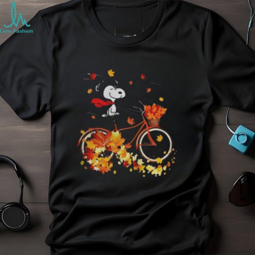 Snoopy Dog Autumn Mapple Leaves shirt