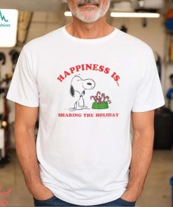 Snoopy Happiness Is Sharing The Holiday T shirt