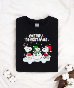 Snoopy Hat Santa Reindeer Merry Christmas Shirt