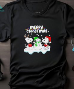 Snoopy Hat Santa Reindeer Merry Christmas shirt