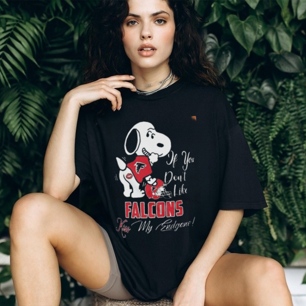 Snoopy If You Dont Like Atlanta Falcons Kiss My Endzone Shirt Snoopy If You Dont Like Atlanta Falcons Kiss My Endzone Shirt