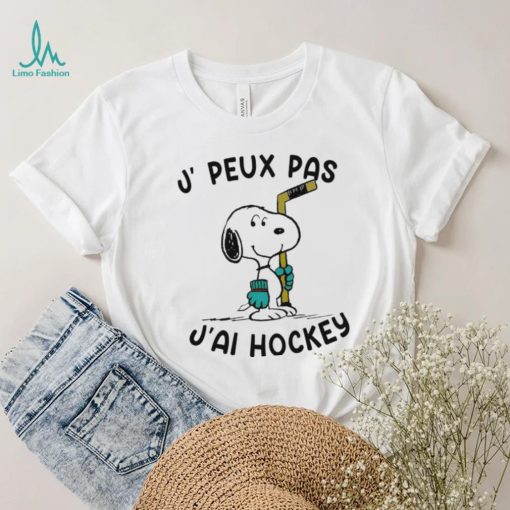 Snoopy J, Peux Pas J’ai Hockey Shirt