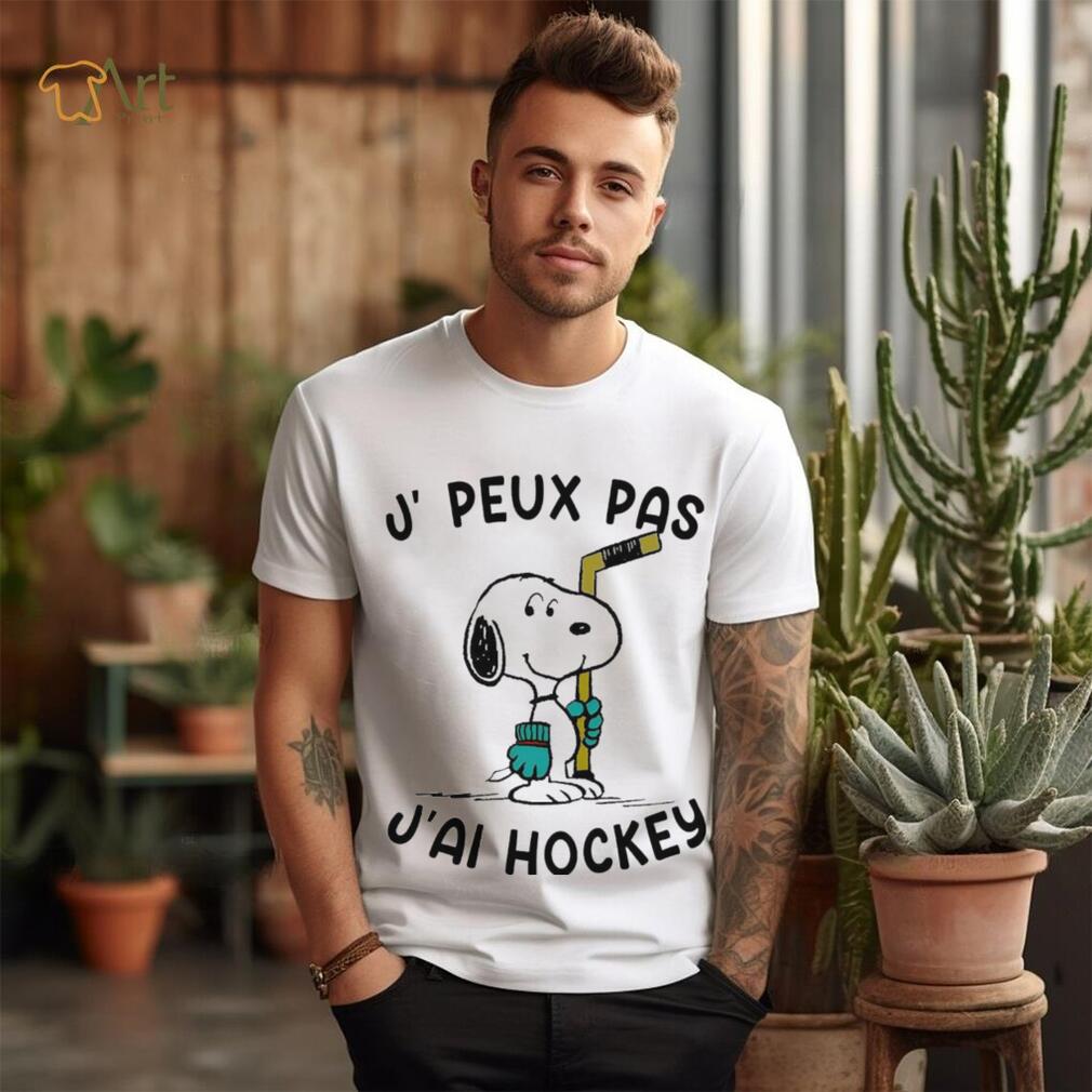 Snoopy J, Peux Pas J’ai Hockey Shirt Snoopy J, Peux Pas J’ai Hockey Shirt