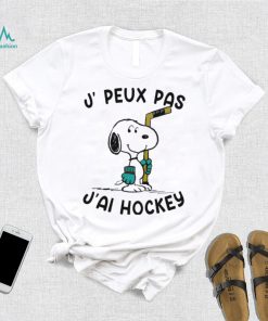 Snoopy J, Peux Pas J’ai Hockey Shirt