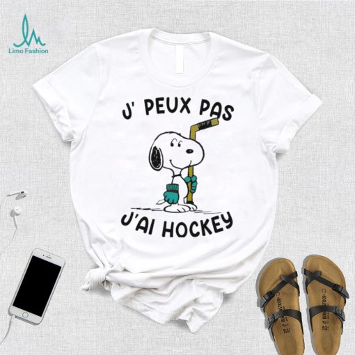 Snoopy J, Peux Pas J’ai Hockey Shirt