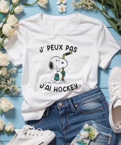 Snoopy J Peux Pas J’ai Hockey T Shirt