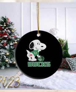 Snoopy Milwaukee Bucks Sexy 2023 Ornament