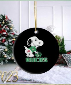 Snoopy Milwaukee Bucks Sexy 2023 Ornament