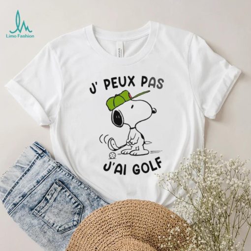 Snoopy Play Golf J, Peux Pas J’ai Golf Shirt