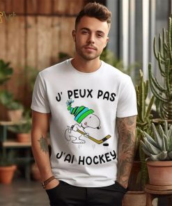 Snoopy Play Hockey J, Peux Pas J’ai Hockey Shirt