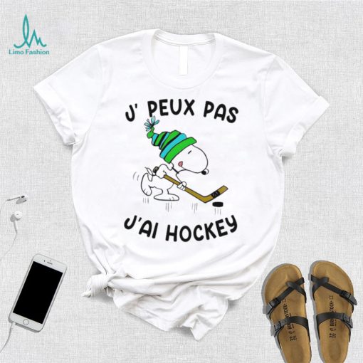 Snoopy Play Hockey J, Peux Pas J’ai Hockey Shirt