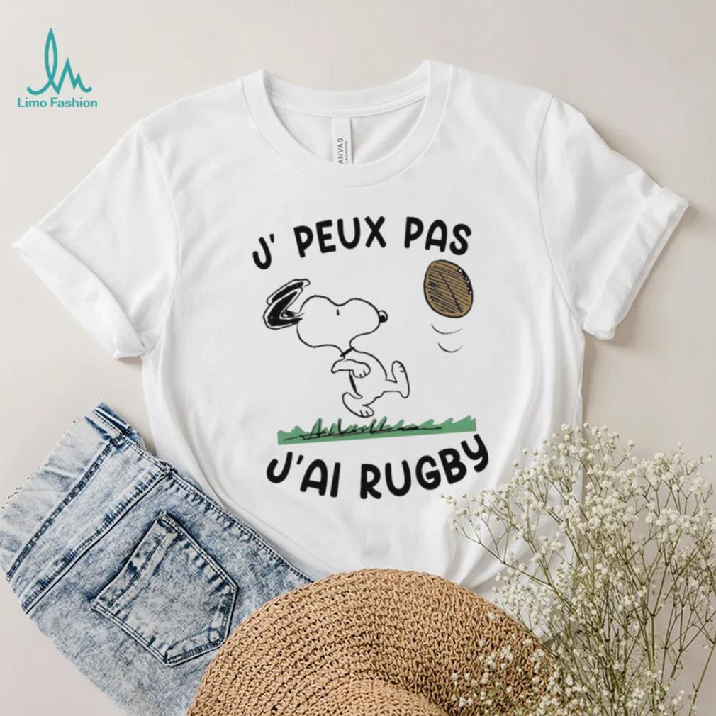 Snoopy Play Rugby J, Peux Pas J’ai Rugby Shirt Snoopy Play Rugby J, Peux Pas J’ai Rugby Shirt