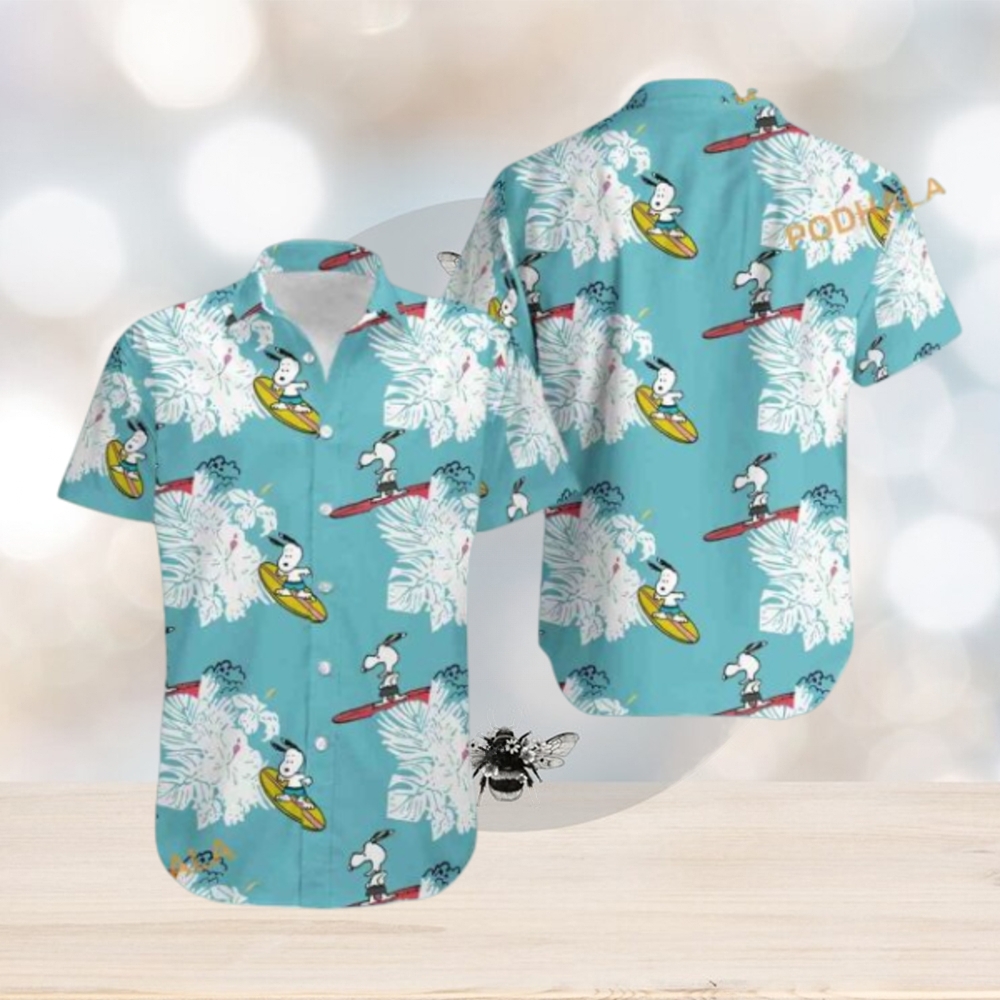 Snoopy Surfing Hawaiian Shirt, Perfect for Summer Fun Snoopy Surfing Hawaiian Shirt, Perfect for Summer Fun