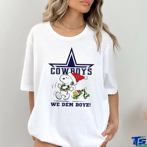 Snoopy Woodstock we Dem Boyz Dallas Cowboys NFL Christmas shirt