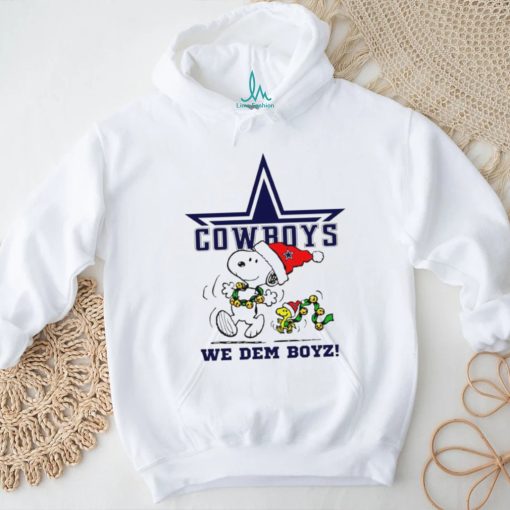 Snoopy Woodstock we Dem Boyz Dallas Cowboys NFL Christmas shirt