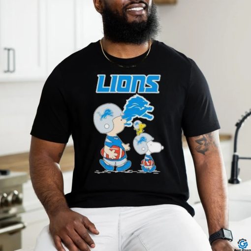Snoopy and Charlie Brown Detroit Lions Peanut Shirt