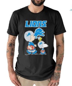 Snoopy and Charlie Brown Detroit Lions Peanut Shirt