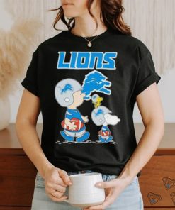 Snoopy and Charlie Brown Detroit Lions Peanut Shirt
