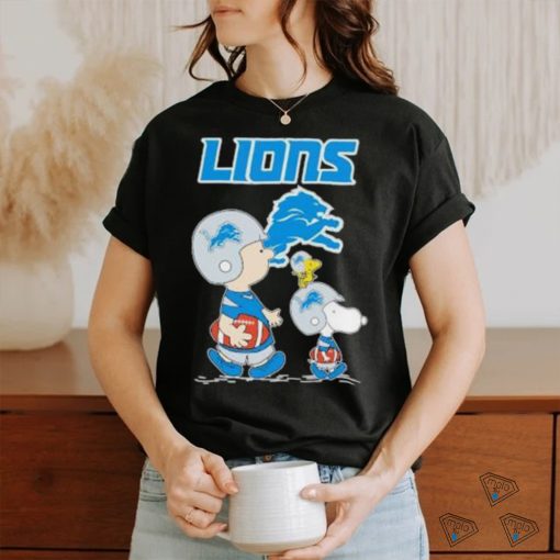 Snoopy and Charlie Brown Detroit Lions Peanut Shirt