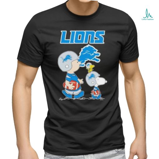 Snoopy and Charlie Brown Detroit Lions Peanut Shirt