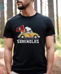 Snoopy and Woodstock Florida State Seminoles football driving car shirt
