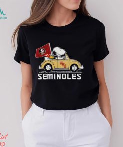 Snoopy and Woodstock Florida State Seminoles football driving car shirt