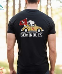 Snoopy and Woodstock Florida State Seminoles football driving car shirt