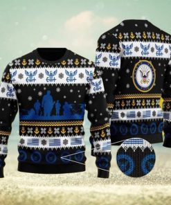 Snowflakes US Navy Soldier Christmas Ugly Sweater 3D