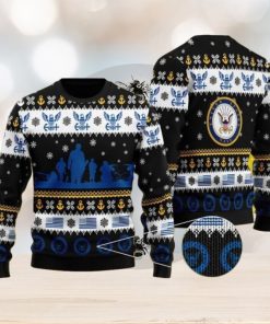 Snowflakes US Navy Soldier Christmas Ugly Sweater 3D