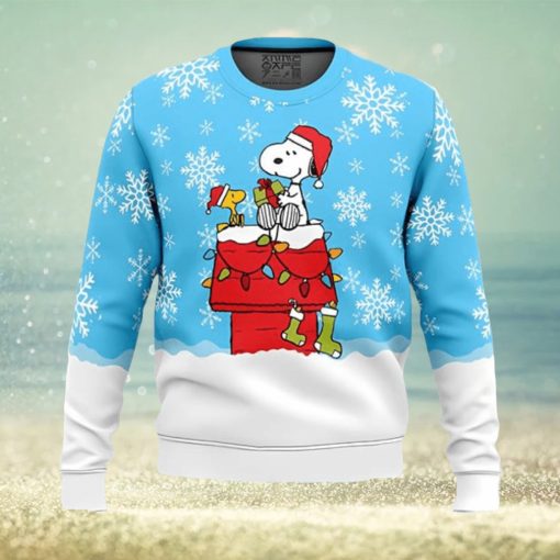 Snowy Christmas Snoopy Ugly Christmas Sweater Xmas 3D Printed Christmas Sweater Gift