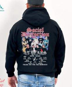 Social Distortion 45 Years 1978 2023 Thank You for the memories signatures shirt